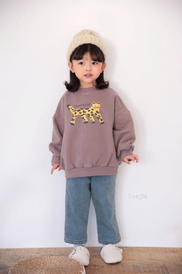 BEAGLE - Korean Children Fashion - #Kfashion4kids - Cheetah Painting Sweatshirt - 7