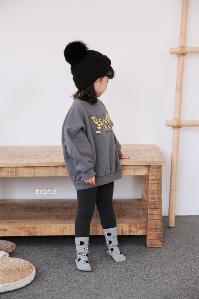 BEAGLE - Korean Children Fashion - #Kfashion4kids - Cheetah Painting Sweatshirt - 8