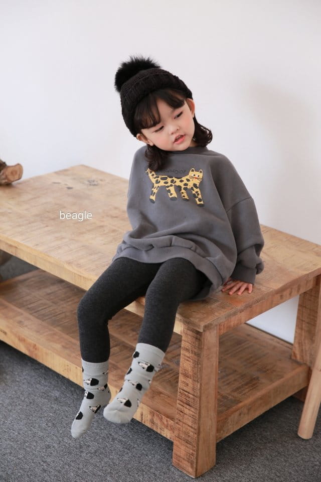 BEAGLE - Korean Children Fashion - #Kfashion4kids - Cheetah Painting Sweatshirt - 9