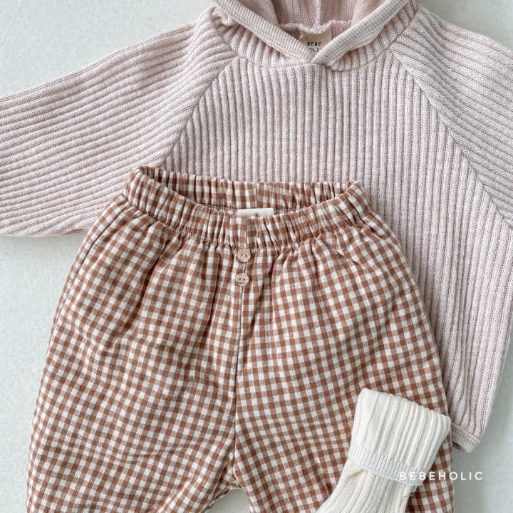 BEBE HOLIC - Korean Children Fashion - #Kfashion4kids - Check Bonding Pants - 2