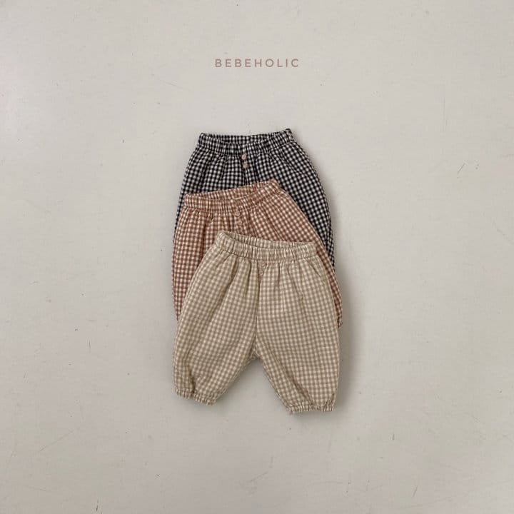 BEBE HOLIC - Korean Children Fashion - #Kfashion4kids - Check Bonding Pants - 4