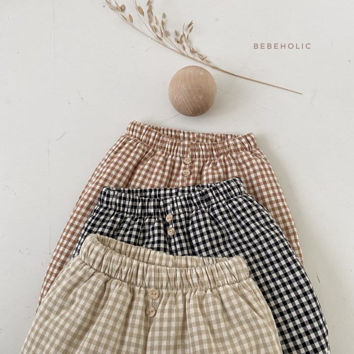 BEBE HOLIC - Korean Children Fashion - #Kfashion4kids - Check Bonding Pants - 5