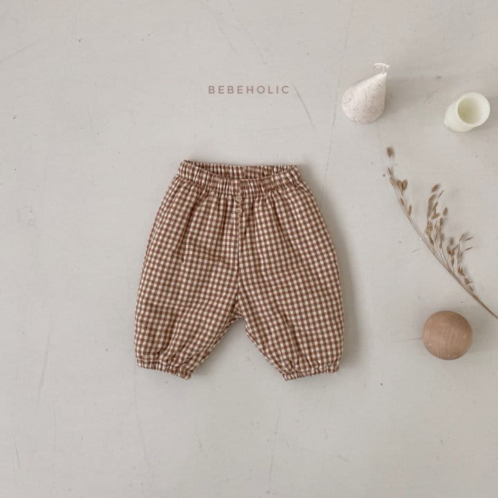 BEBE HOLIC - Korean Children Fashion - #Kfashion4kids - Check Bonding Pants - 8
