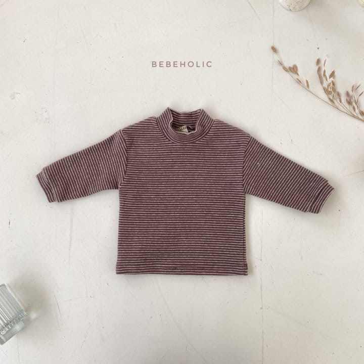 BEBE HOLIC - Korean Children Fashion - #Kfashion4kids - Line Stripes Turtleneck Tee - 11
