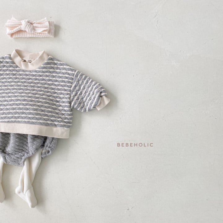 BEBE HOLIC - Korean Children Fashion - #Kfashion4kids - Stripes Quilting Top Bottom Set - 5