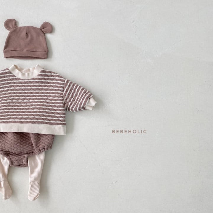 BEBE HOLIC - Korean Children Fashion - #Kfashion4kids - Stripes Quilting Top Bottom Set - 7