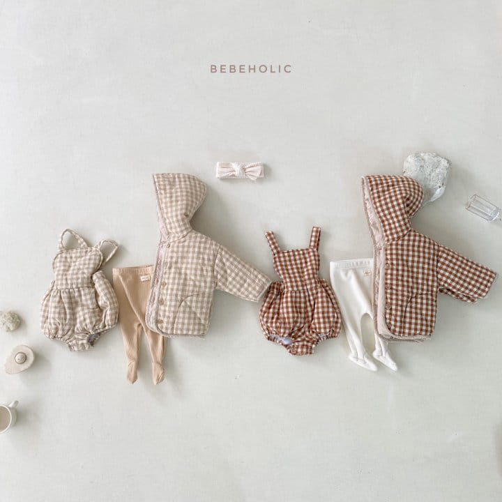 BEBE HOLIC - Korean Children Fashion - #Kfashion4kids - Milk Dungarees Bodysuit