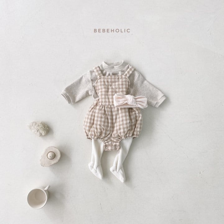 BEBE HOLIC - Korean Children Fashion - #Kfashion4kids - Milk Dungarees Bodysuit - 4