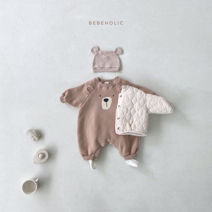 BEBE HOLIC - Korean Children Fashion - #Kfashion4kids - Raglan Bear Bodysuit