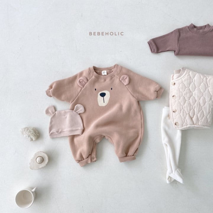 BEBE HOLIC - Korean Children Fashion - #Kfashion4kids - Raglan Bear Bodysuit - 2