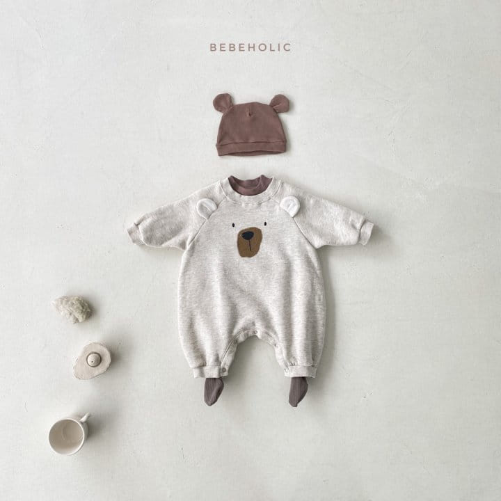 BEBE HOLIC - Korean Children Fashion - #Kfashion4kids - Raglan Bear Bodysuit - 3