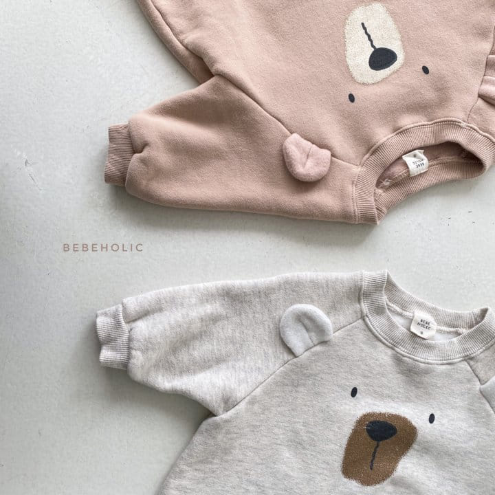 BEBE HOLIC - Korean Children Fashion - #Kfashion4kids - Raglan Bear Bodysuit - 6