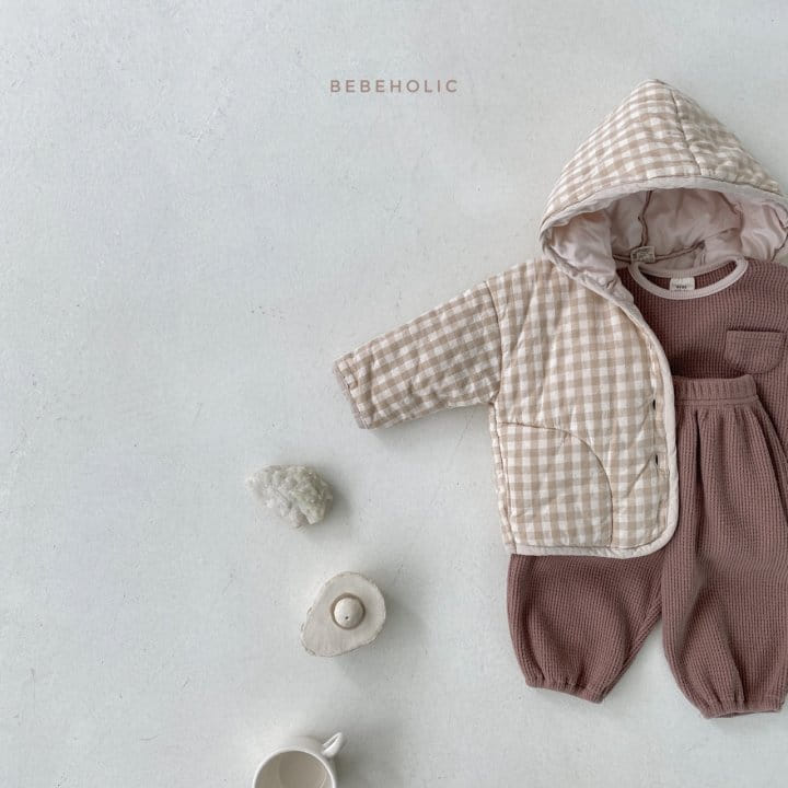 BEBE HOLIC - Korean Children Fashion - #Kfashion4kids - Milk Check Hoody Jumper - 3