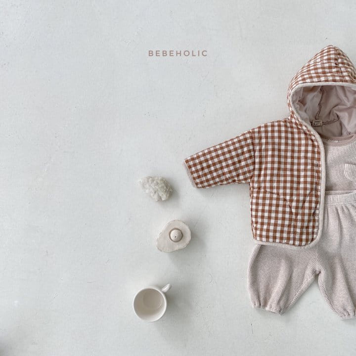 BEBE HOLIC - Korean Children Fashion - #Kfashion4kids - Milk Check Hoody Jumper - 5