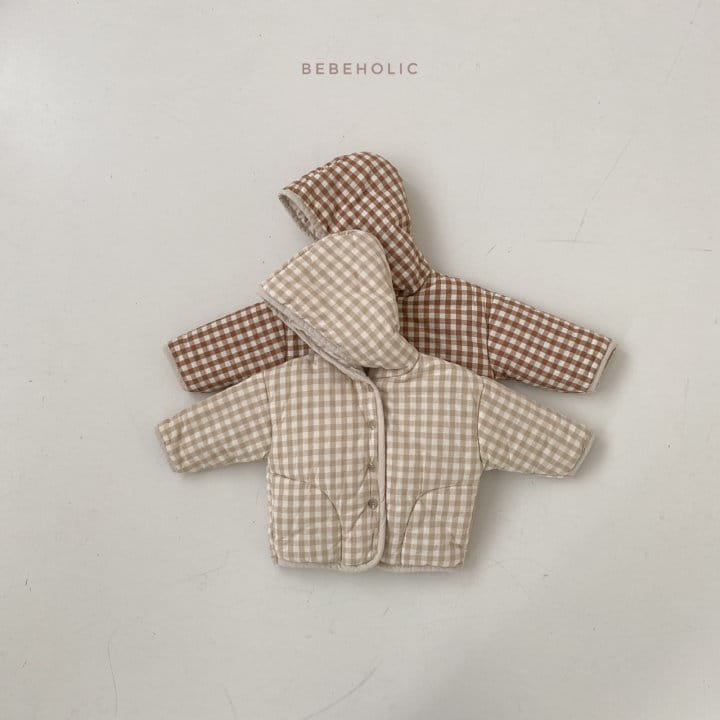 BEBE HOLIC - Korean Children Fashion - #Kfashion4kids - Milk Check Hoody Jumper - 6