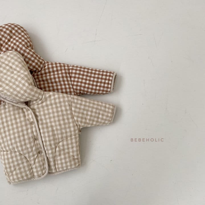 BEBE HOLIC - Korean Children Fashion - #Kfashion4kids - Milk Check Hoody Jumper - 7
