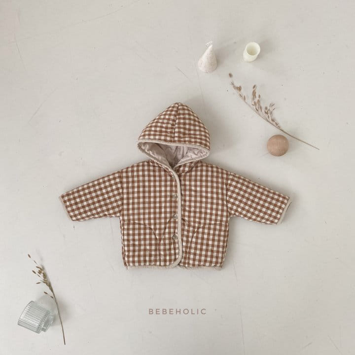 BEBE HOLIC - Korean Children Fashion - #Kfashion4kids - Milk Check Hoody Jumper - 8