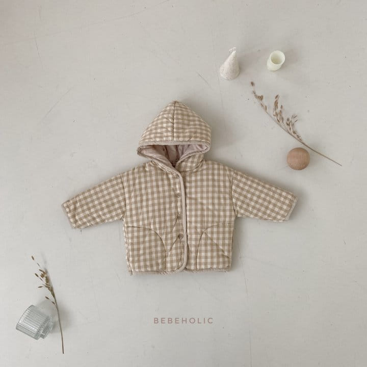 BEBE HOLIC - Korean Children Fashion - #Kfashion4kids - Milk Check Hoody Jumper - 9