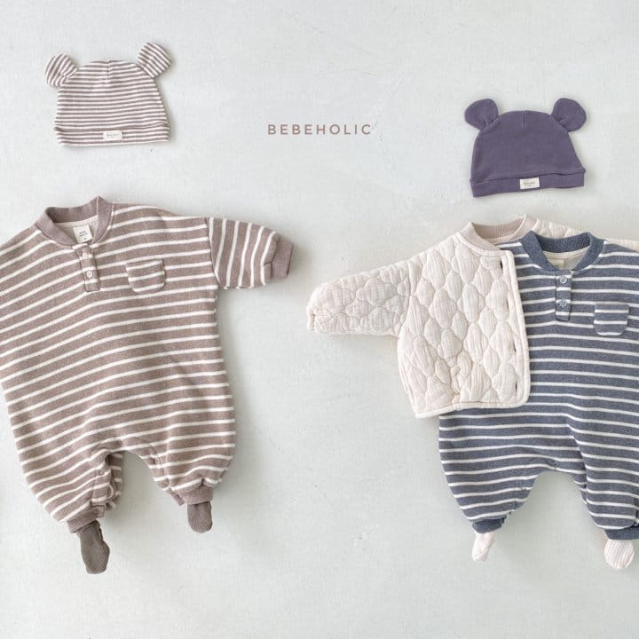 BEBE HOLIC - Korean Children Fashion - #Kfashion4kids - Laon Stripes Bodysuit