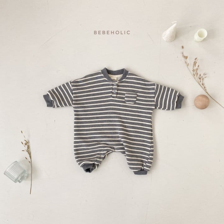 BEBE HOLIC - Korean Children Fashion - #Kfashion4kids - Laon Stripes Bodysuit - 6