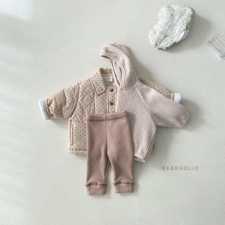 BEBE HOLIC - Korean Children Fashion - #Kfashion4kids - Stitch Button Leggings
