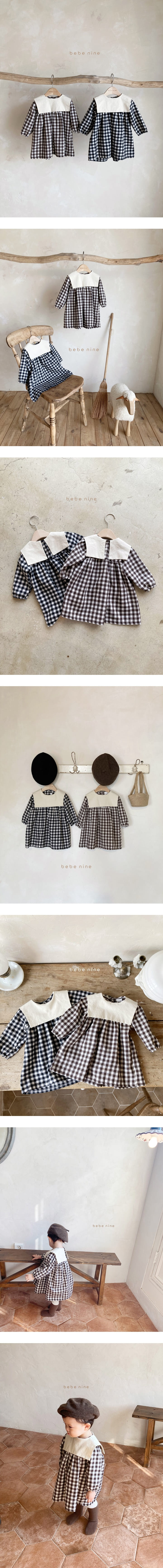 BEBE NINE - Korean Children Fashion - #Kfashion4kids - Ggobang Check One-piece