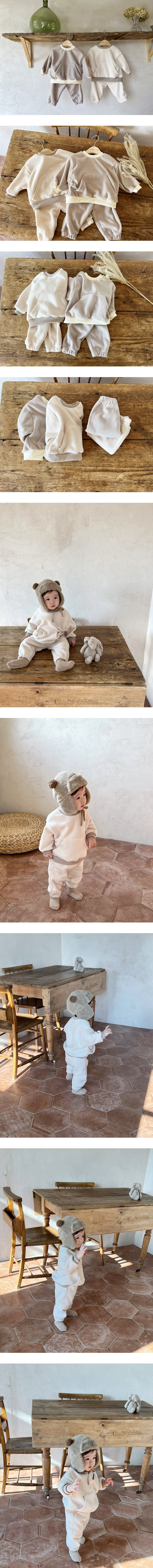 BEBE NINE - Korean Children Fashion - #Kfashion4kids - Bosongi Bebe Top Bottom Set