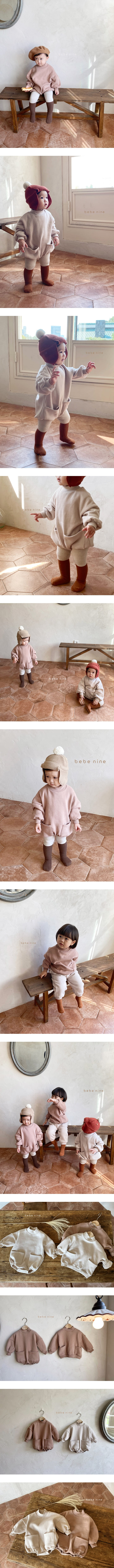 BEBE NINE - Korean Children Fashion - #Kfashion4kids - Pocket Bodysuit