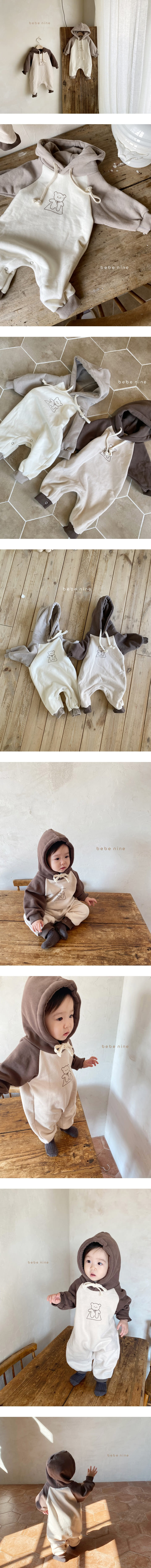 BEBE NINE - Korean Children Fashion - #Kfashion4kids - Super Bear Bodysuit