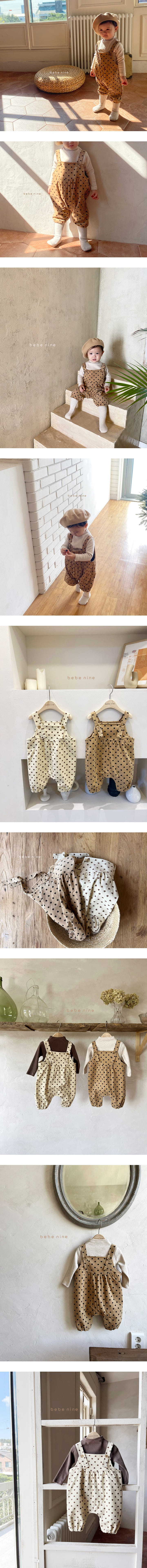 BEBE NINE - Korean Children Fashion - #Kfashion4kids - Heart Dungarees Bodysuit