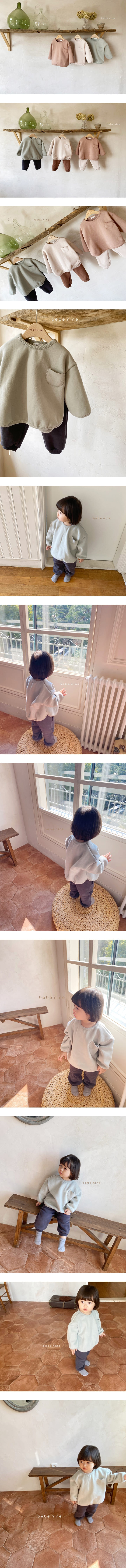BEBE NINE - Korean Children Fashion - #Kfashion4kids - Daily Fleece Washing Tee