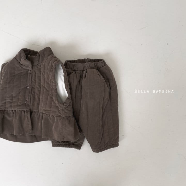 BELLA BAMBINA - Korean Children Fashion - #Kfashion4kids - Half Vest Bottom Set - 2