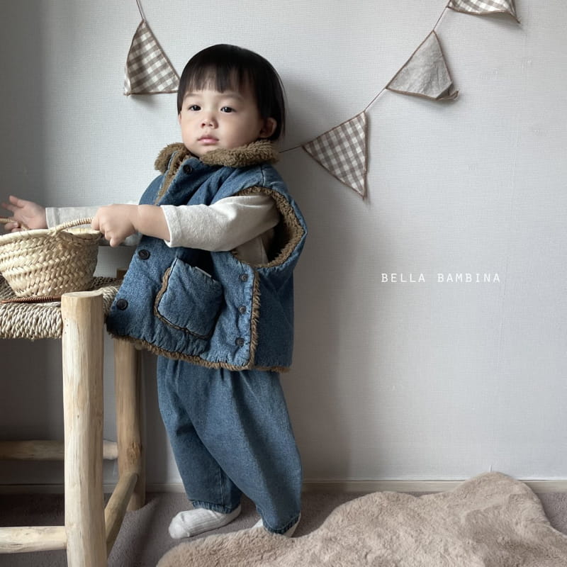 BELLA BAMBINA - Korean Children Fashion - #Kfashion4kids - Awesome Denim Vest - 3