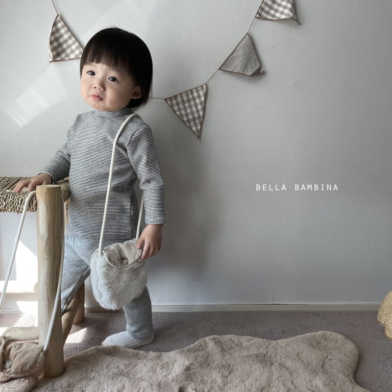 BELLA BAMBINA - Korean Children Fashion - #Kfashion4kids - Soft Half Turtleneck Tee - 9