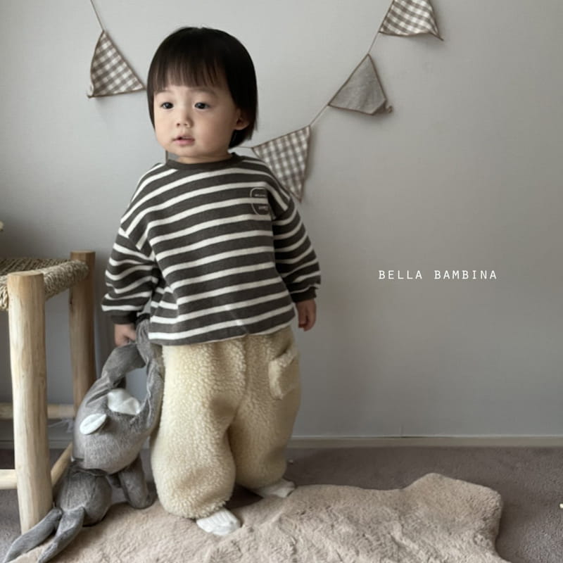 BELLA BAMBINA - Korean Children Fashion - #Kfashion4kids - Bebe Powder Stripes Tee - 12