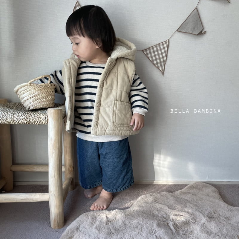 BELLA BAMBINA - Korean Children Fashion - #Kfashion4kids - Bebe Powder Stripes Tee - 8