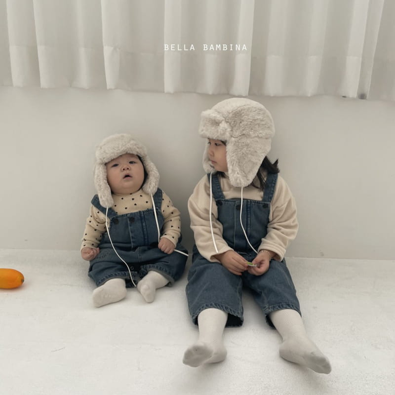 BELLA BAMBINA - Korean Children Fashion - #Kfashion4kids - Bebe Vogue Denim Dungarees Bodysuit - 11