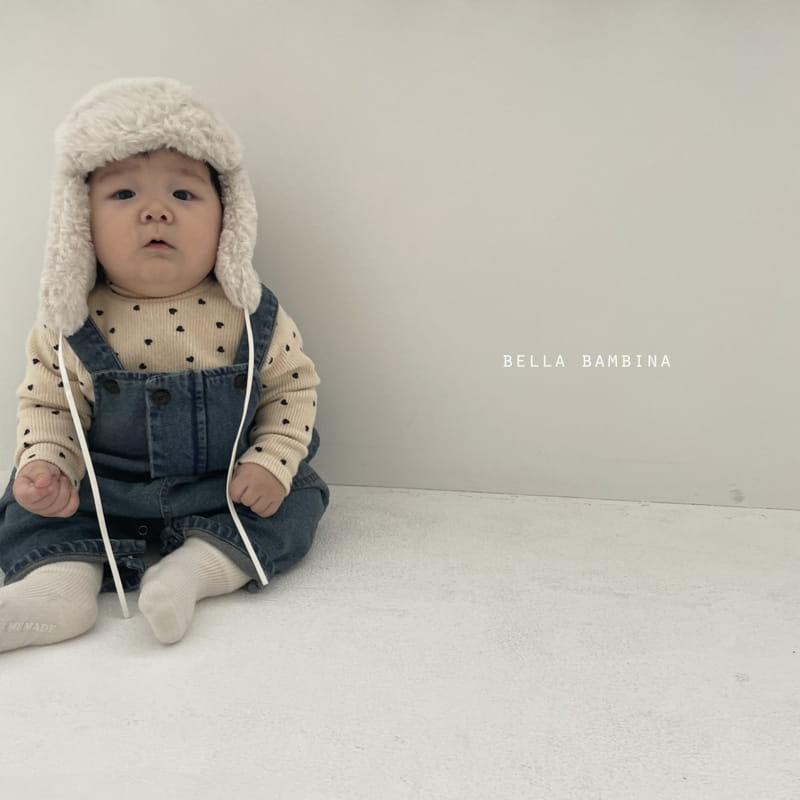 BELLA BAMBINA - Korean Children Fashion - #Kfashion4kids - Bebe Vogue Denim Dungarees Bodysuit - 12