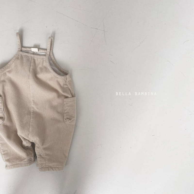 BELLA BAMBINA - Korean Children Fashion - #Kfashion4kids - Bebe Marry Rib Dungarees Bodysuit - 6