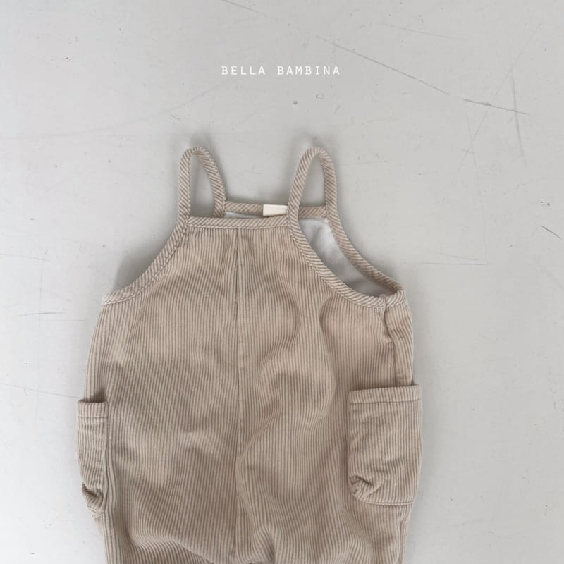 BELLA BAMBINA - Korean Children Fashion - #Kfashion4kids - Bebe Marry Rib Dungarees Bodysuit - 7