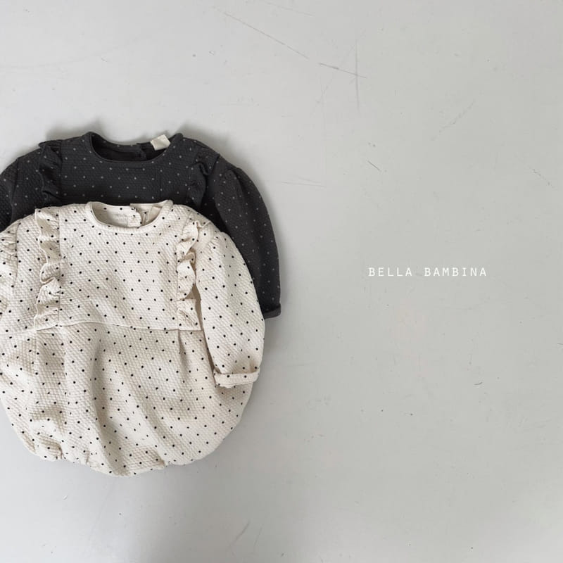 BELLA BAMBINA - Korean Children Fashion - #Kfashion4kids - Bebe Dot Frill Bodysuit - 12