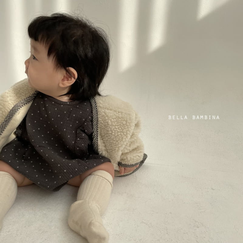 BELLA BAMBINA - Korean Children Fashion - #Kfashion4kids - Bebe Dot Frill Bodysuit - 2