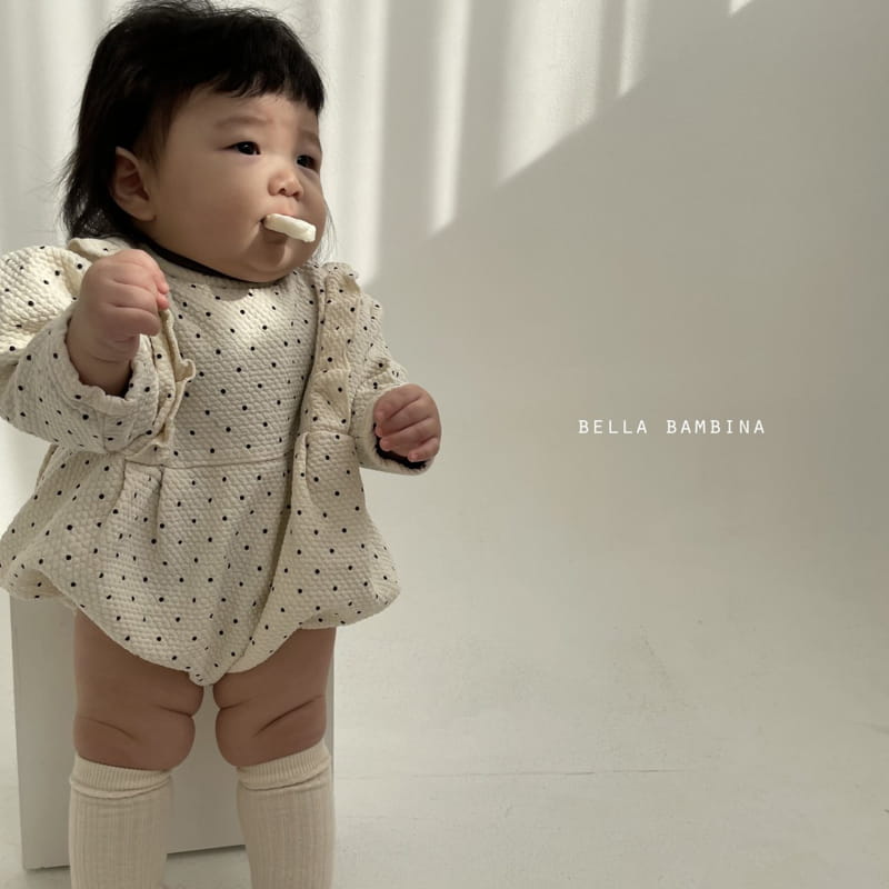 BELLA BAMBINA - Korean Children Fashion - #Kfashion4kids - Bebe Dot Frill Bodysuit - 3