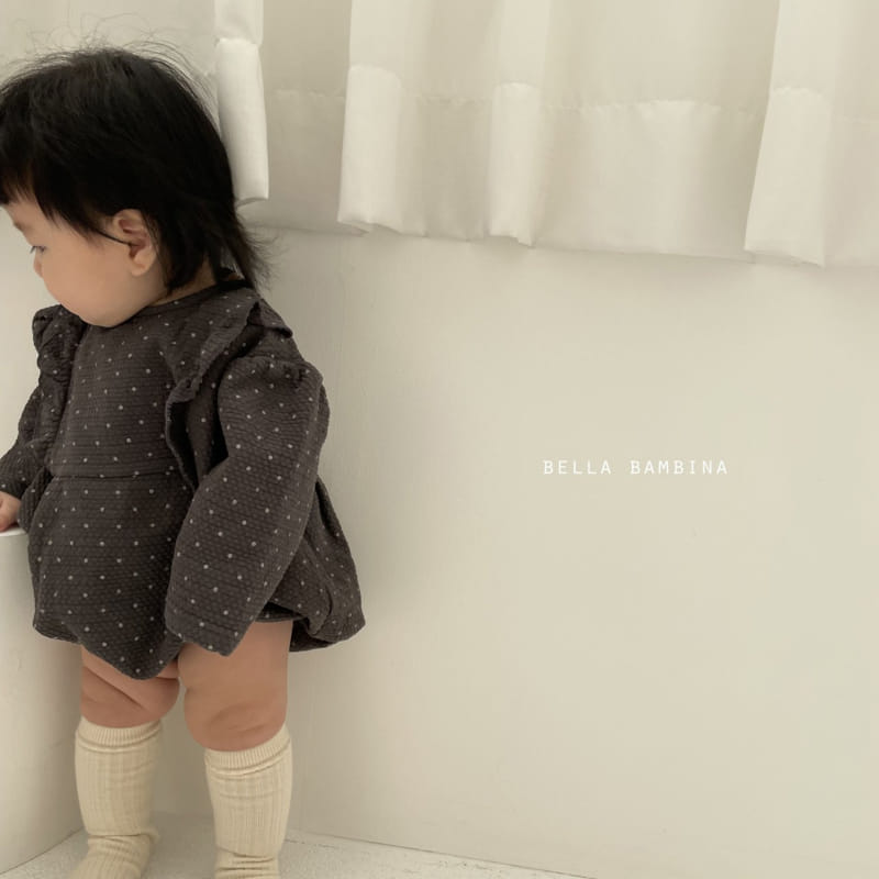 BELLA BAMBINA - Korean Children Fashion - #Kfashion4kids - Bebe Dot Frill Bodysuit - 4