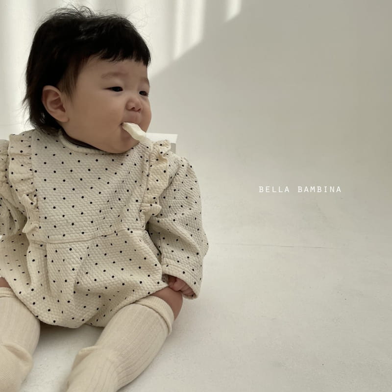 BELLA BAMBINA - Korean Children Fashion - #Kfashion4kids - Bebe Dot Frill Bodysuit - 7