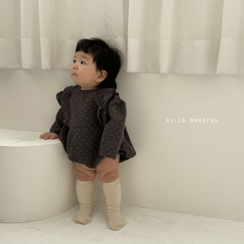 BELLA BAMBINA - Korean Children Fashion - #Kfashion4kids - Bebe Dot Frill Bodysuit - 8