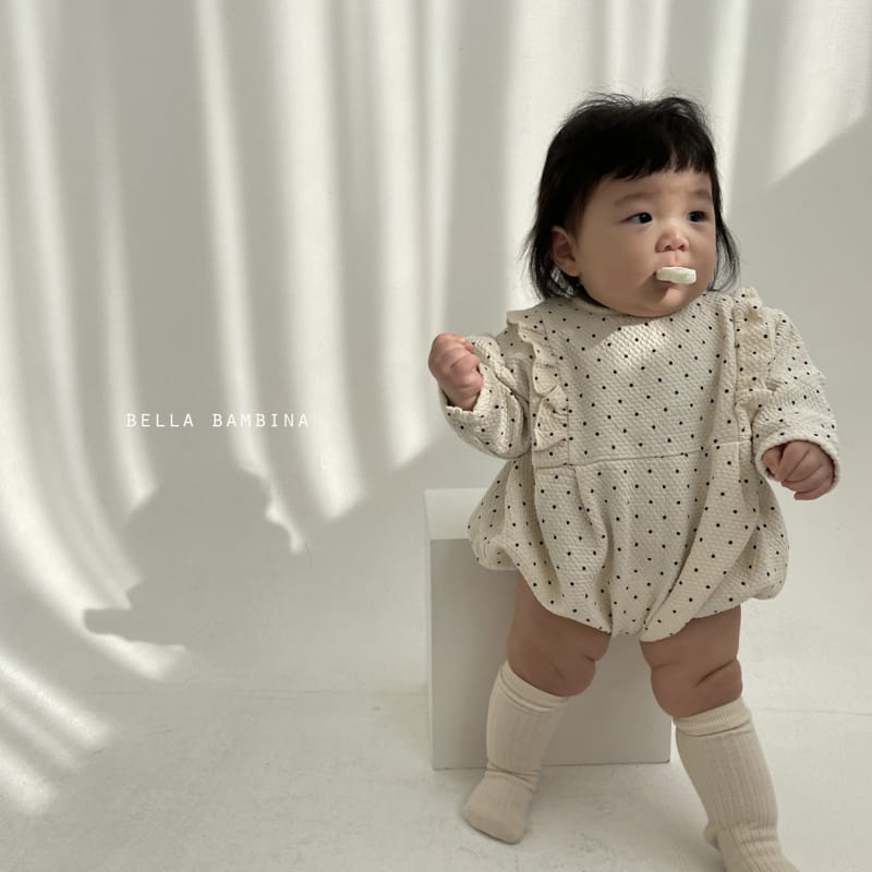 BELLA BAMBINA - Korean Children Fashion - #Kfashion4kids - Bebe Dot Frill Bodysuit - 9