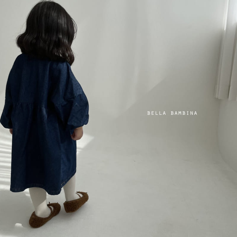 BELLA BAMBINA - Korean Children Fashion - #Kfashion4kids - Mono Denim One-piece