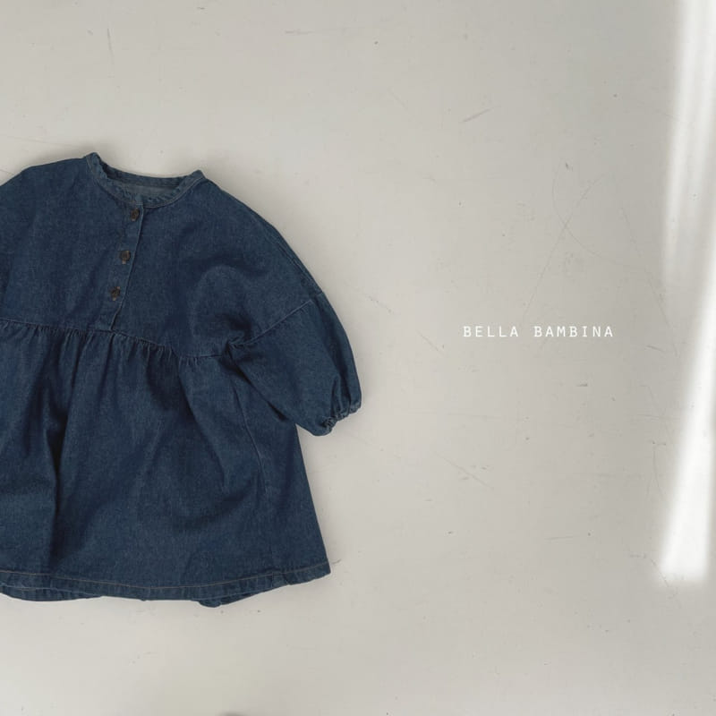 BELLA BAMBINA - Korean Children Fashion - #Kfashion4kids - Mono Denim One-piece - 12