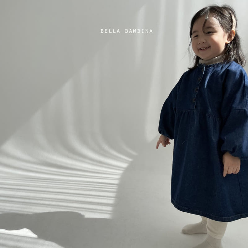 BELLA BAMBINA - Korean Children Fashion - #Kfashion4kids - Mono Denim One-piece - 3